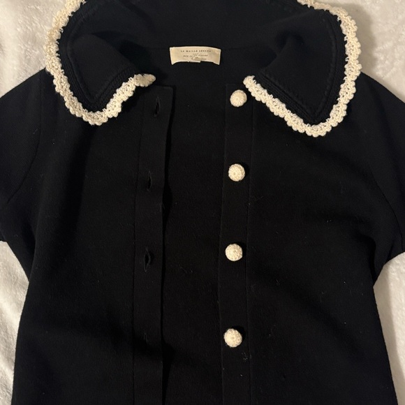 Sezane Sweaters - La Maille Paris Contrast Cardigan (ACCEPTING OFFERS) fits like a S-M